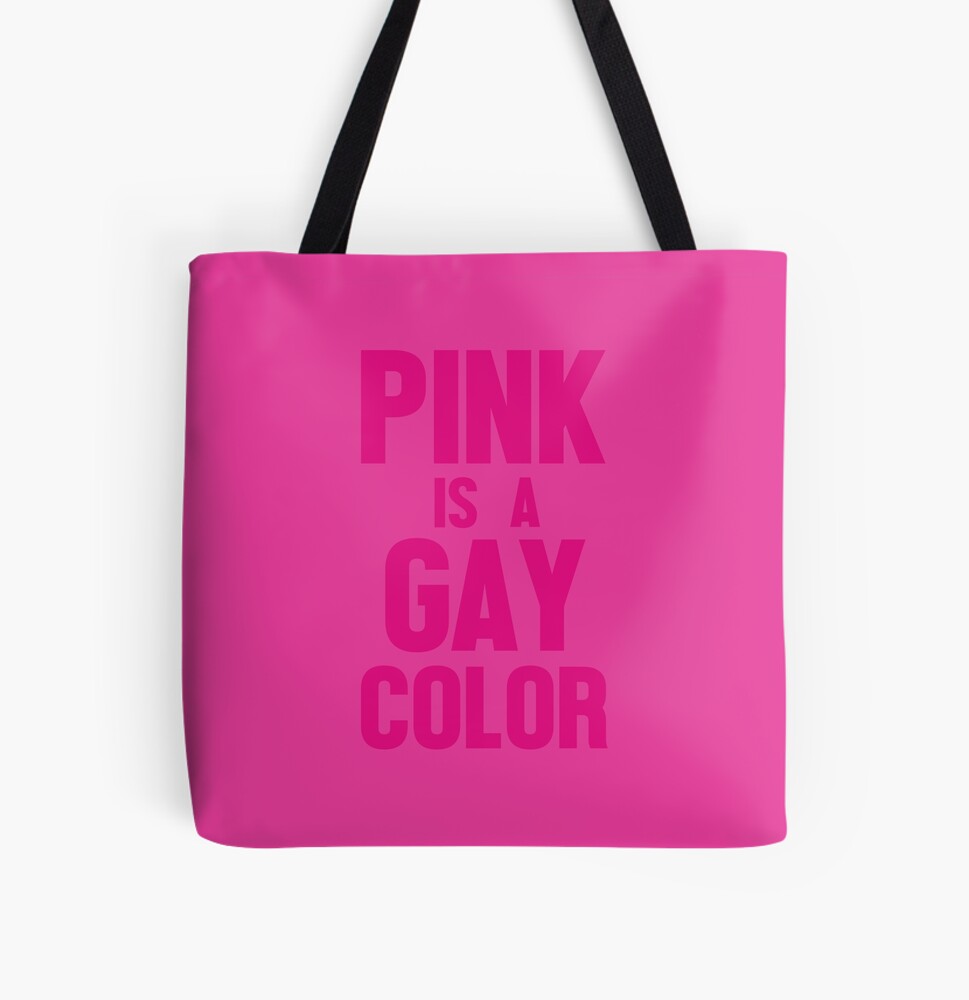 Sicko Manifesto - tote bag - pink is a gay color